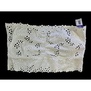 Walmart Arctic White Longline Lace Bandeau Size XXL New NWT